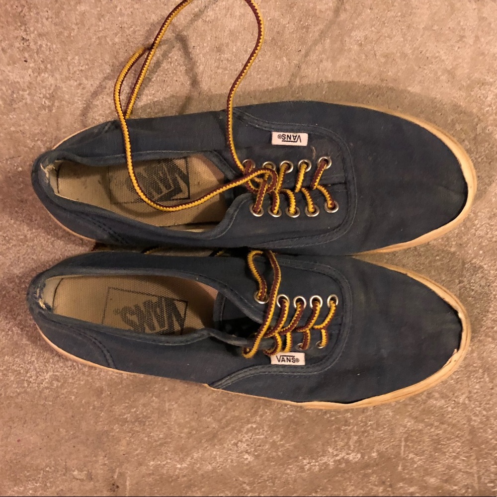 Vans blue canvas sneakers